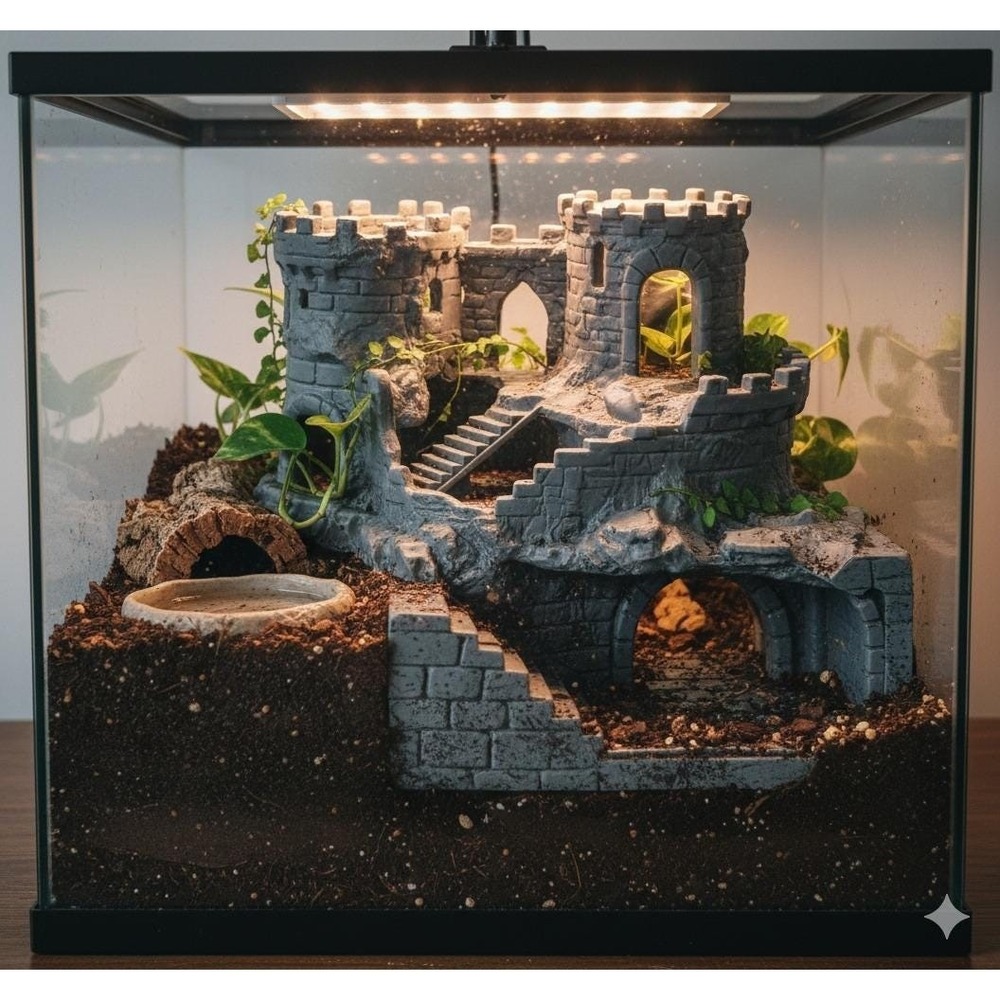 Crumbling Castle Hide and climb And Burrow Dungeon- Underground Viewing dungeon - Picture 5 of 5